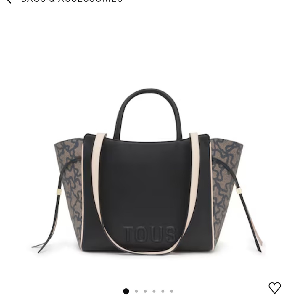 Tous Black and Cream Tote Bag